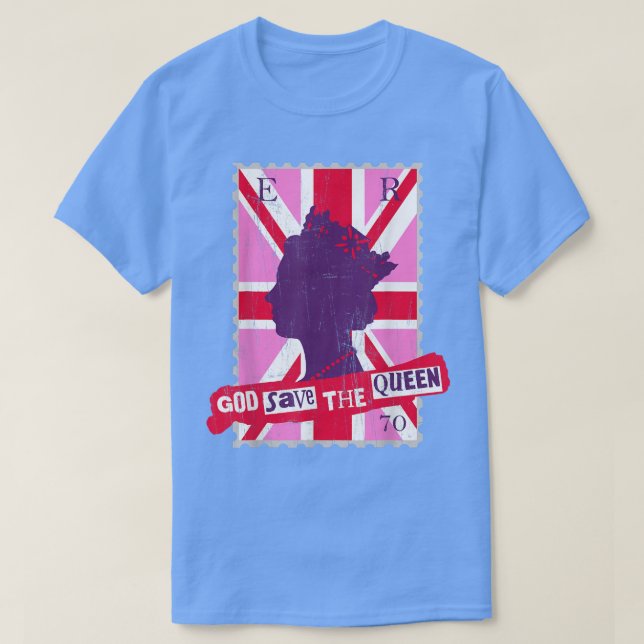 CAMISETA DIOS DEL PLATINO DE QUEENS JUBILEE SALVAR LA REINA (Diseño del anverso)