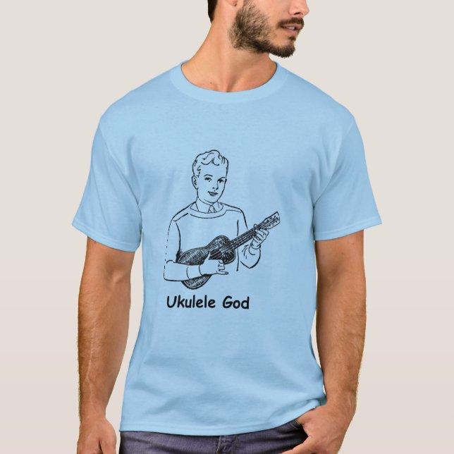 Camiseta Dios del Ukulele (Anverso)