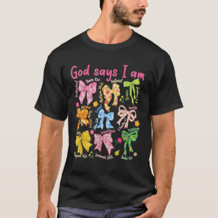 Camiseta Dios dice que eres la Biblia Cristiana de la Bola 