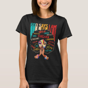 Camiseta Dios dice que soy cristiano creyente ventilado sty