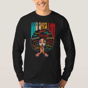 Camiseta Dios dice que soy cristiano creyente ventilado sty