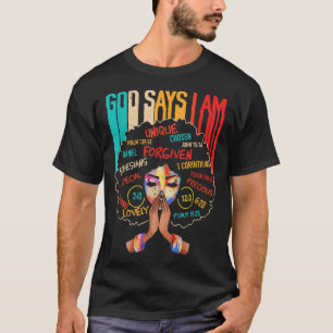Camiseta Dios dice que soy cristiano creyente ventilado sty