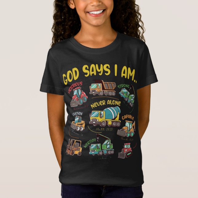 Camiseta Dios Dice Que Soy... Fe de la Construcción (Anverso)