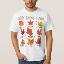 Camiseta Dios dice que soy la cosecha de otoño gracias