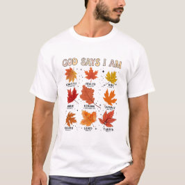 Camiseta Dios dice que soy la cosecha de otoño gracias
