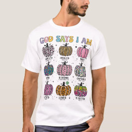 Camiseta Dios dice que soy la cosecha de otoño gracias