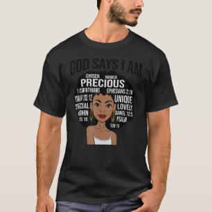 Camiseta Dios Dice Que Soy Precisamente Perdonado Especial 