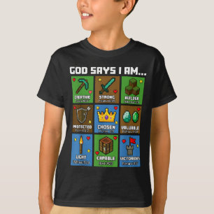Camiseta Dios dice que soy versículos de la Biblia Xel arte