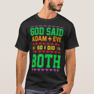 Camiseta Dios Dijo Adam + Eve Así Que Hice Ambas Bicicletas