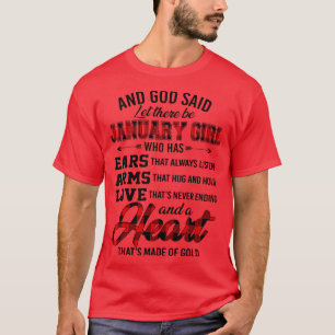 Camiseta Dios Dijo Que Haya Un Chica De Enero Que Tenga Oíd