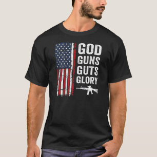 Camiseta Dios dispara a la gloria patriota cristiana pro ar