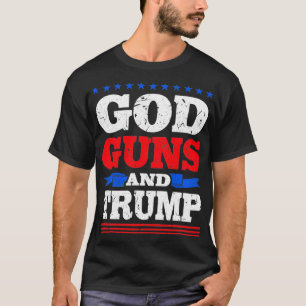Camiseta Dios Dispara Y Apoya A Trump