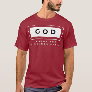 Camiseta Dios Donde Las Bendiciones Residen El Dinero Crist