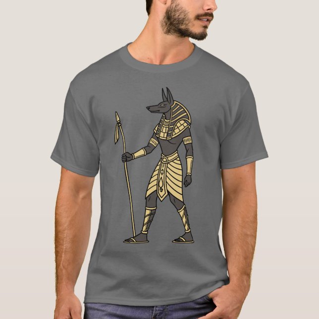 Camiseta Dios egipcio Anubis (Anverso)