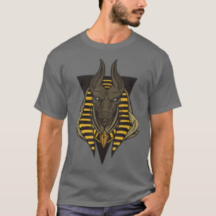 Camiseta dios egipcio anubis piramids