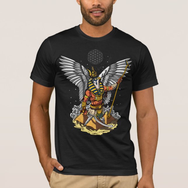 Camiseta Dios Egipcio Horus Pirámides Antiguas Mitología An (Anverso)