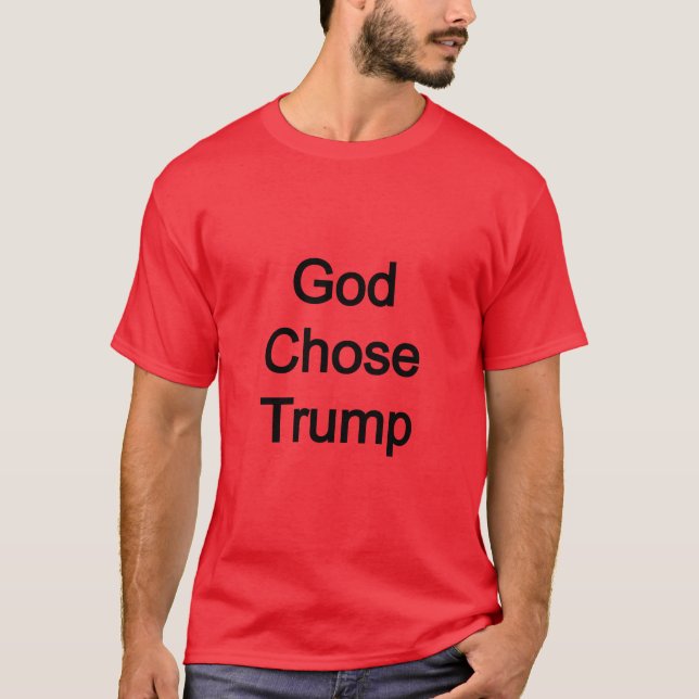 Camiseta Dios elige a Trump (Anverso)