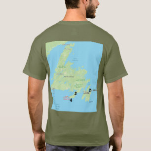 Camiseta Dios en el mapa de Terranova