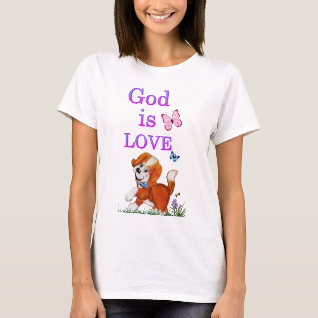 Camiseta Dios es Amor (Anverso)
