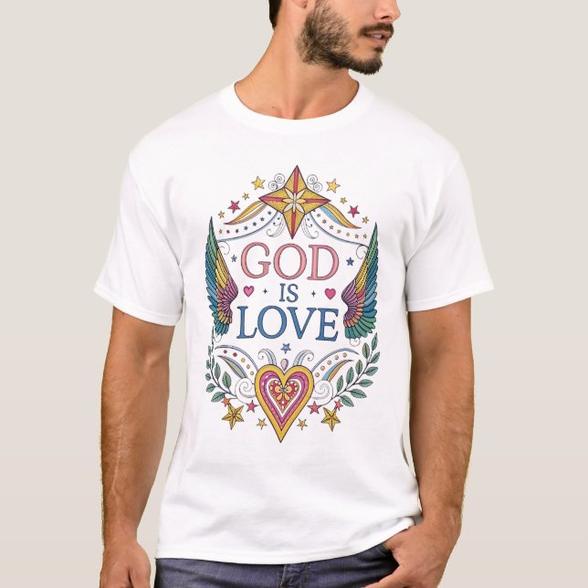 CAMISETA DIOS ES AMOR (Anverso)