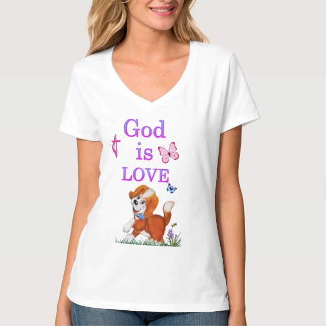Camiseta Dios es amor (Anverso)