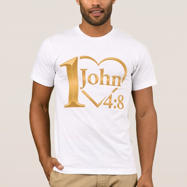 Camiseta Dios es amor - 1 Juan 4:8 de All43 (Anverso)