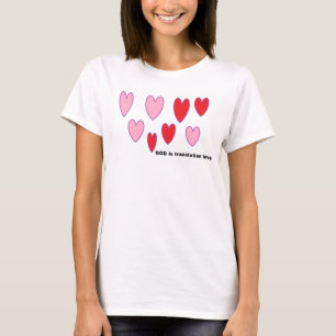 Camiseta DIOS es amor a la traducción