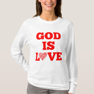 Camiseta Dios es amor Biblia cita a las mujeres