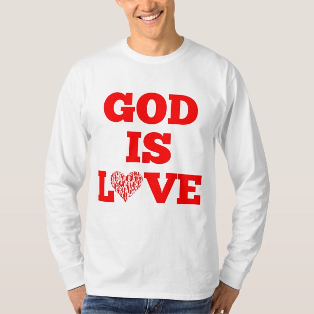 Camiseta Dios es amor Biblia Cita a los hombres (Anverso)