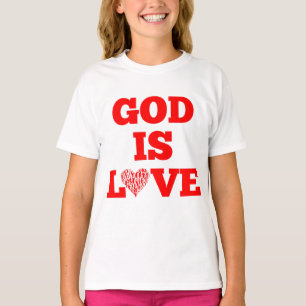 Camiseta Dios es amor Chica de citas de la Biblia