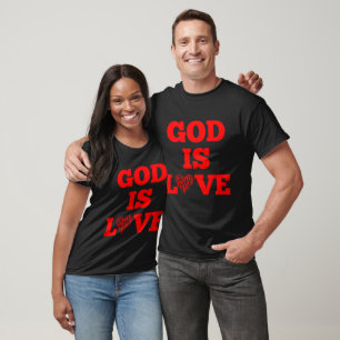 Camiseta Dios es amor Cita de la Biblia Unisex