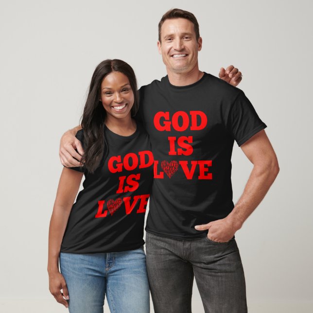 Camiseta Dios es amor Cita de la Biblia Unisex (Unisexo)