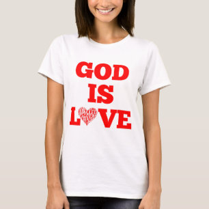Camiseta Dios es amor Cita la Biblia de la mujer