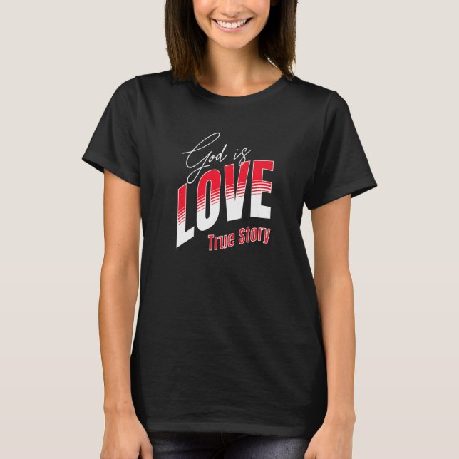 Camiseta Dios es amor cristiano (Anverso)
