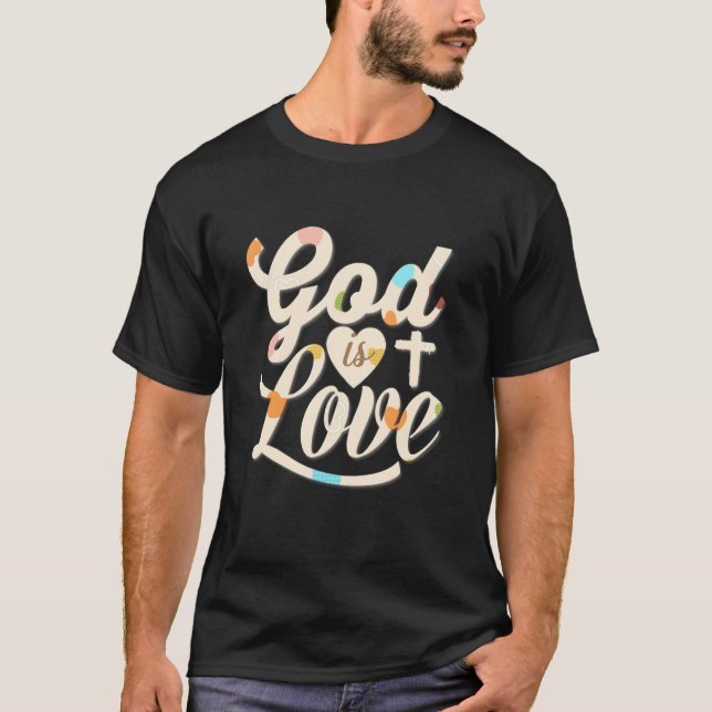 Camiseta Dios es amor cristiano (Anverso)