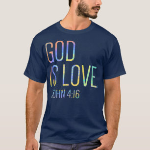 Camiseta Dios es amor Cristiano Bíblica Motivacional