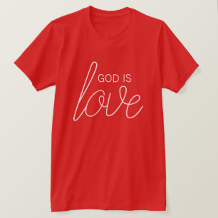 Camiseta Dios es amor cristiano moderno