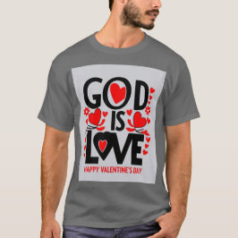 Camiseta Dios es amor día de San Valentín