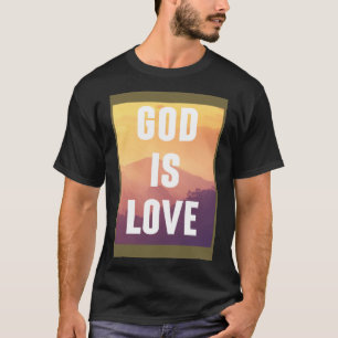 Camiseta Dios es amor fe religiosa cristiana fe cristiana Q