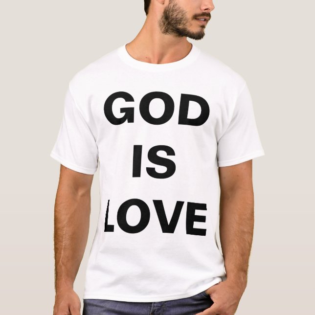 Camiseta Dios es amor para los hombres (Anverso)
