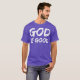 Camiseta Dios es bueno para los hombres cristianos alabanza (Anverso completo)