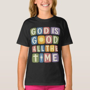 Camiseta Dios es bueno Retro fe todo el tiempo