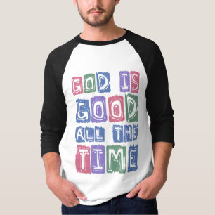 Camiseta Dios es bueno Retro fe todo el tiempo