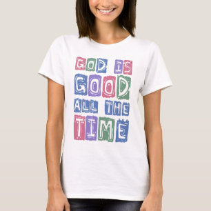 Camiseta Dios es bueno Retro fe todo el tiempo