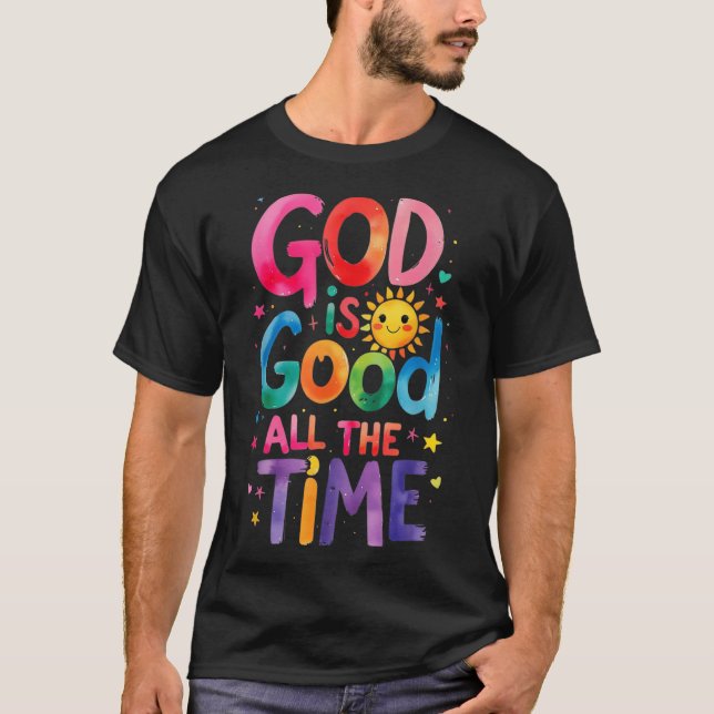 Camiseta Dios Es Bueno Todo El Tiempo Jesucristo Cristiano  (Anverso)