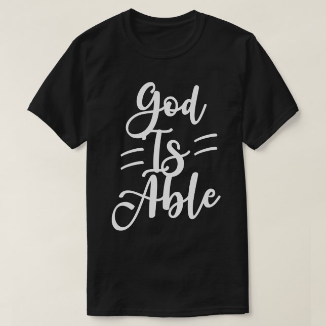 Camiseta Dios es capaz (Diseño del anverso)