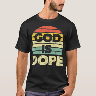 Camiseta Dios es creyente cristiano y creyente dominante
