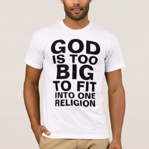 CAMISETA DIOS ES DEMASIADO GRANDE PARA ENCONTRARSE EN UNA S