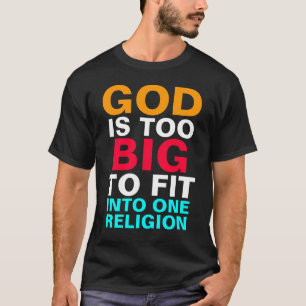 CAMISETA DIOS ES DEMASIADO GRANDE PARA ENCONTRARSE EN UNA S