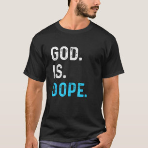 Camiseta Dios es Dope Gracioso Jesucristo Amor Estilo de Vi